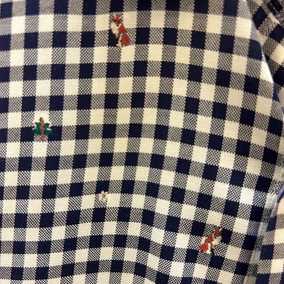 Fox print Saks button down. Like NEW! - Picture 3 of 3